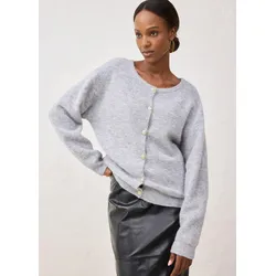 bonprix Strickjacke aus weichem Alpaka Woll-Mix, grau, Gr.40/42 (M), elegante Strickjacke aus weichem Alpaka Woll-Mix