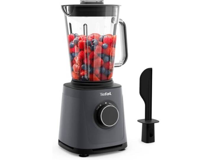 Tefal PerfectMix Essential BL771BF0 Blender à grande vitesse\, vitesse réglable en continu\, fonction pulsation\, lames Powelix amovibles\, récipient en verre résistant à la chaleur\, 1200 W\, gris