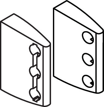 support de hansgrohe Pharo pour panneau de douche 25954320 version d'angle blanc alpin