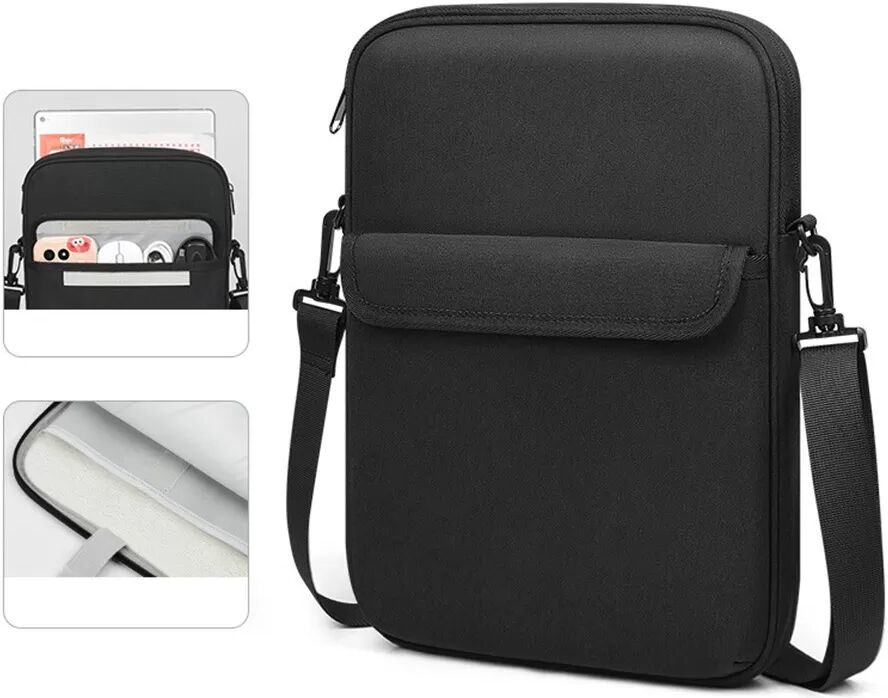 INF Oxford-Stoff Laptoptasche: Stoßfest, Wasserdicht Tablet Schultertasche für 11/13 Zoll Laptops Schwarz 13 Zoll