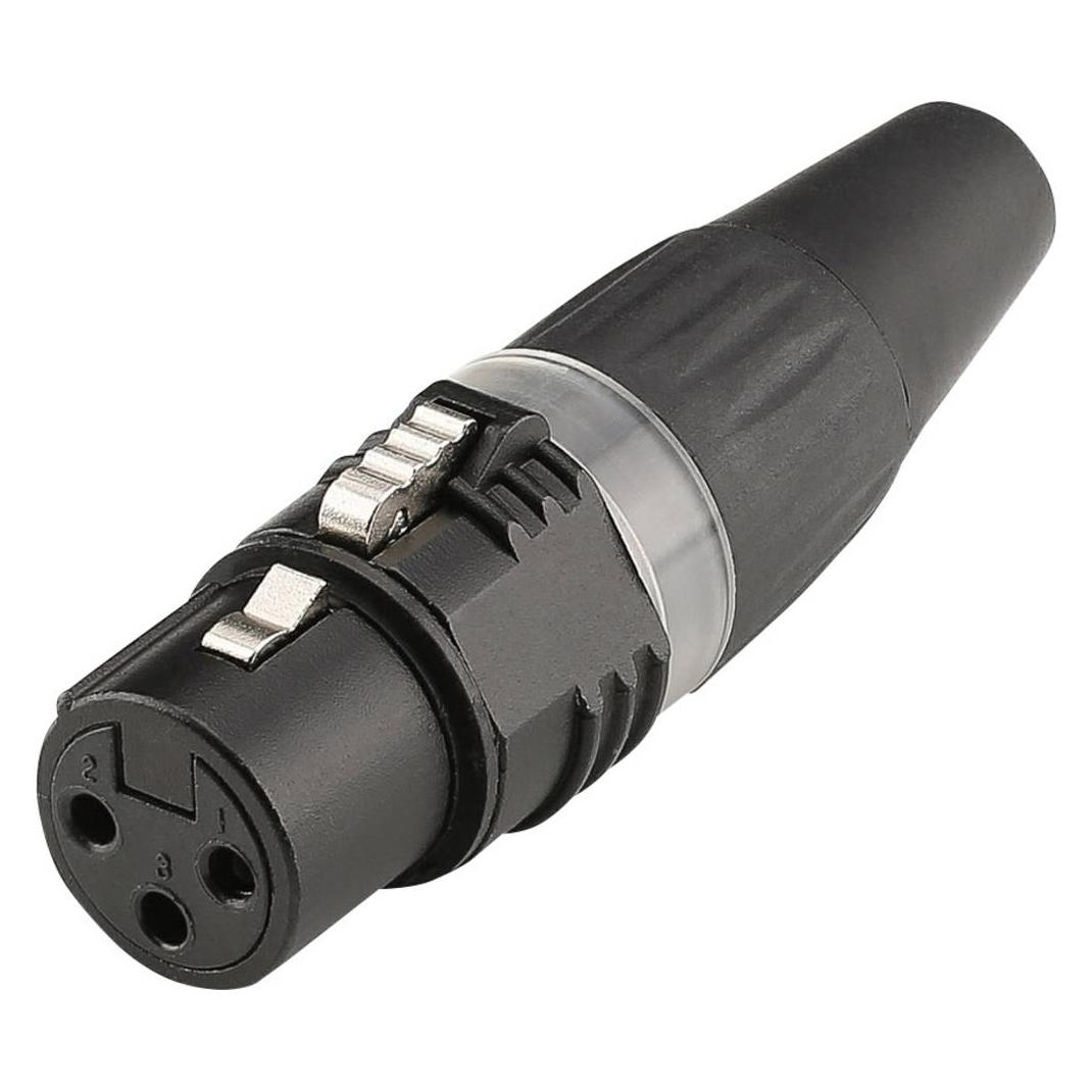 Hicon XLR Buchse 3pol HI-X3CF-BLK (3020050H)