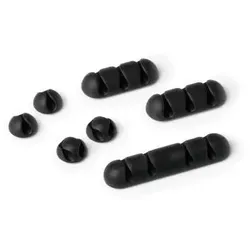 Durable Cavoline Clip Mix Tisch/Bank Kabelhalter Schwarz