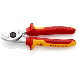 Knipex Kabelschere isoliert Länge 165 mm verchromt VDE geprüft 9516165