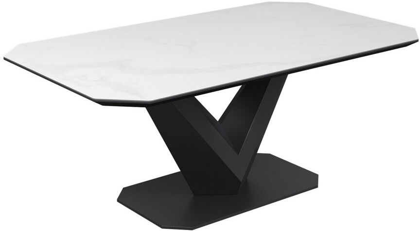 Ivy Bronx Cleoria Pedestal Coffee Table White 45cm H X 120cm W X 60cm D