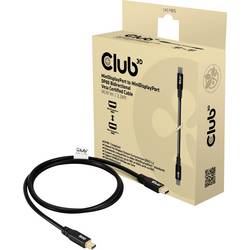 club3D DisplayPort Anschlusskabel USB-C® Stecker 1 m Schwarz CAC-1165 4K UHD DisplayPort-Kabel