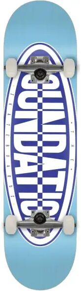 Skateboard Komplettboard Foundation Oval (8" - Blau)