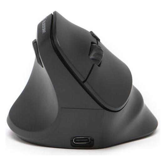 Bluestork Kabellose, vertikale, ergonomische Maus - für Linkshänder, schwarz - 2,4 GHz / Bluetooth, 800-2400 (Kabellos) (PERBLUM-WL-ERGO-LUMI-L)