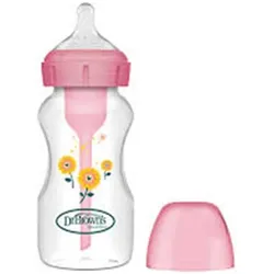 Dr Browns, Babyflasche, Dr. Brown's Babyflasche Weithals PP Rosa 240ml 1U (240 ml)