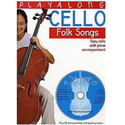Playalong Cello (+CD) Folk Songs for easy cello and piano, Fachbücher von David Gedge