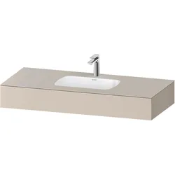 Duravit Collection One Einbauwaschtisch mit Konsole, 1200x550x170mm, QA4692083830000, Farbe: taupe supermatt