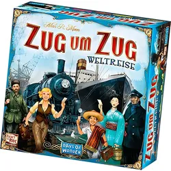 Asmodée Zug um Zug Weltreise (Deutsch, 2 - 5 Spieler)