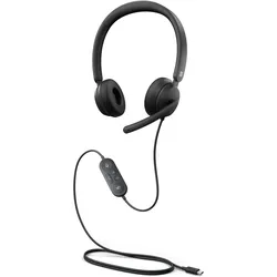 Microsoft Modern USB-C Headset (Kabelgebunden, USB-C, Microsoft Teams), Office Headset, Schwarz