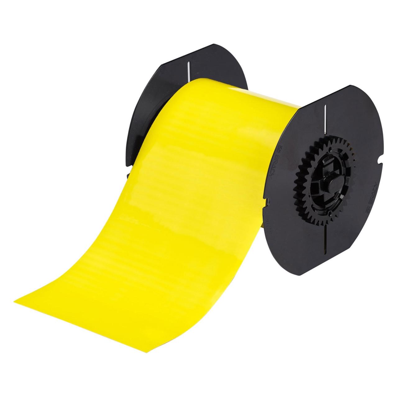 Brady B30C-4250-509-YL, magnetisches Polyesterband, Gelb, matt, 107.95 mm x 7.62 m, Endlos (107.95 mm) (B30C-4250-509-YL)
