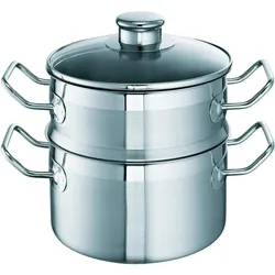 Schulte-Ufer SchulteUfer 012820 i Allinsilencer ProfiLine i 20 cm, Pfanne + Kochtopf, Silber