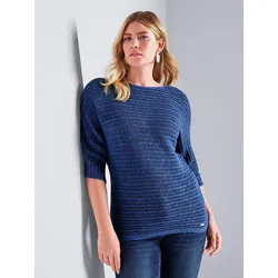 Pullover U-Boot-Ausschnitt Emilia Lay blau, 40