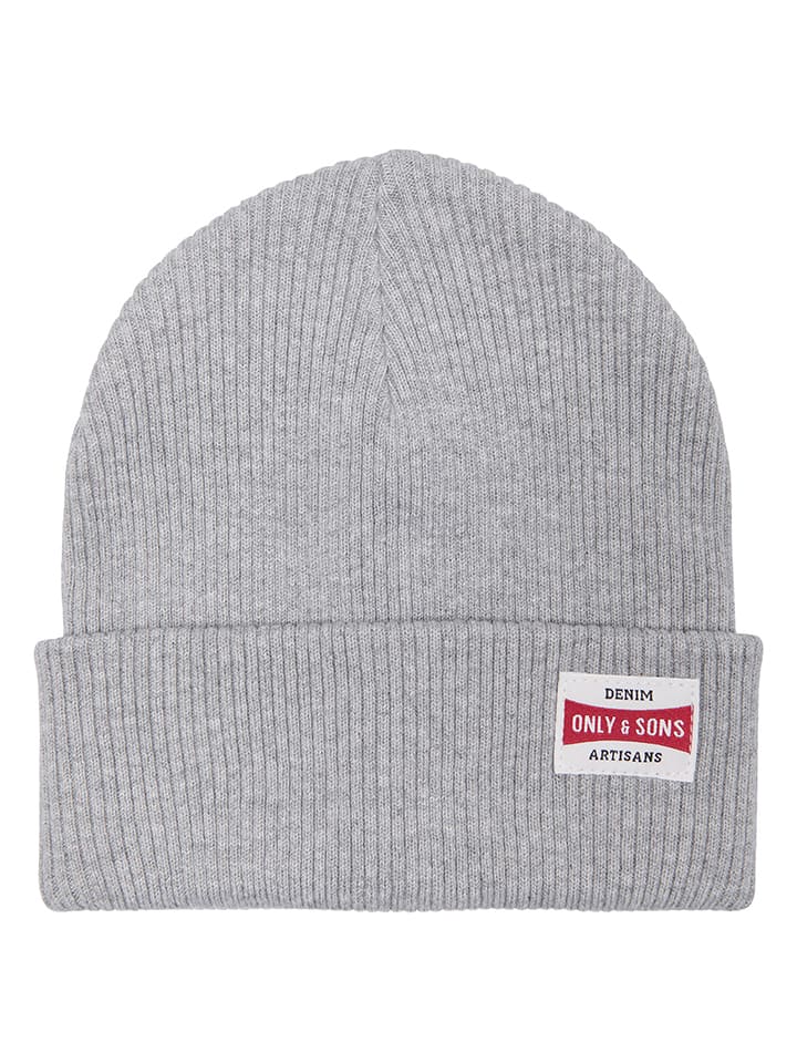 ONLY & SONS Junior Beanie in Grau - onesize