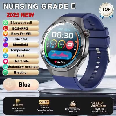 Uplift Picks CoreVitals ECG Smart Watch Health Tracker NFC Bluetooth Call blue iatrology Care Grade