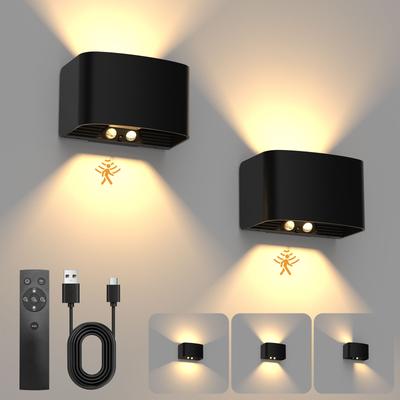 Friendly Fresh Finds Rechargeable Wireless Wall Lamp With Motion Sensor Light Up Down LED Wall Sconce Remote Control Rechargeable Wireless Wall Lamp With Motion Sensor Light Up Down LED Wall Sconce Remote Control