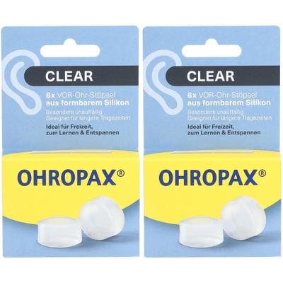 Ohropax Clear Silikon Vor-Ohr Stöpsel 2x 2x6 St