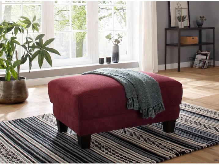 Hocker, 101x48x66 cm, Luxuriöse Mikrofaser, Chianti, Mit Stauraum & Federkern, Klassisch, Home-affaire