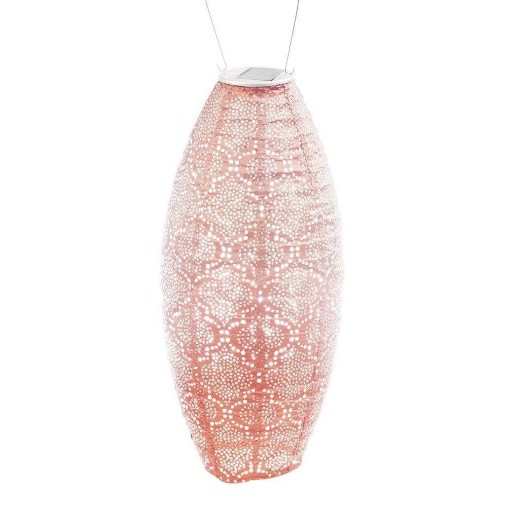 Lumiz Solar Lampion Bazaar Ovaal LED Roze 20 cm