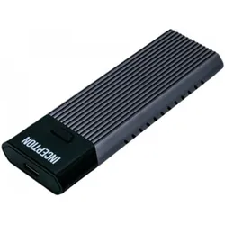 Origin Storage OSEC2TBNVME Externes Solid State Drive Aluminium (2 TB), Externe SSD, Grau