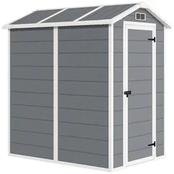 GARTENHAUS Kunststoff Aluminium Grau