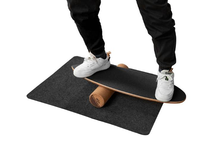 Balansbord met Roller en Mat voor Skateboard Hockey Snowboard Surf Training 3-In-1 Apparatuur voor Balans en Core Toning Oefeningen