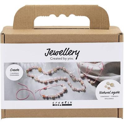 Creativ Company Mini Kreativ Set Schmuck, Halskette und Armband, Pink