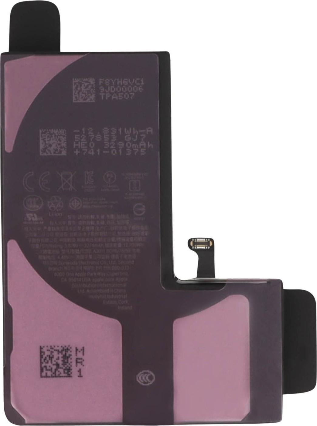 Apple Originele vervangingsaccu voor iPhone 15 Pro, 3274mAh, zwart