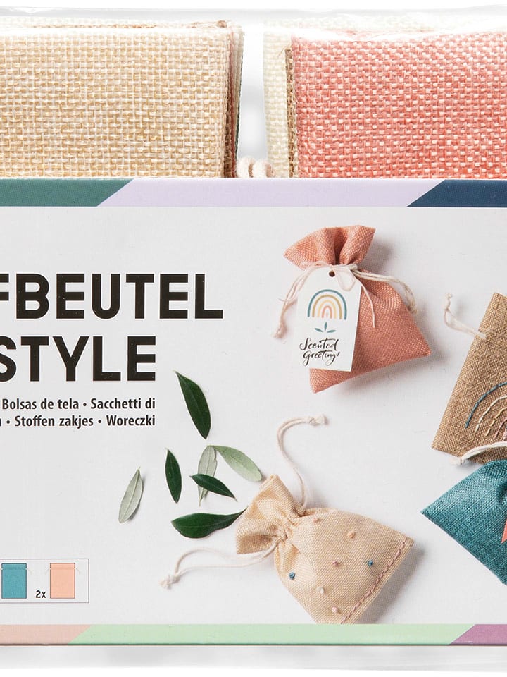 folia PAPER 10er-Set: Jutebeutel "Boho Chic" - ab 6 Jahren - onesize