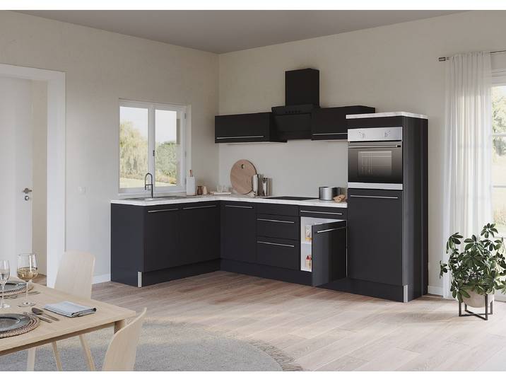 Meuble bas Venezia 1 porte 30cm Gris/Anthracite