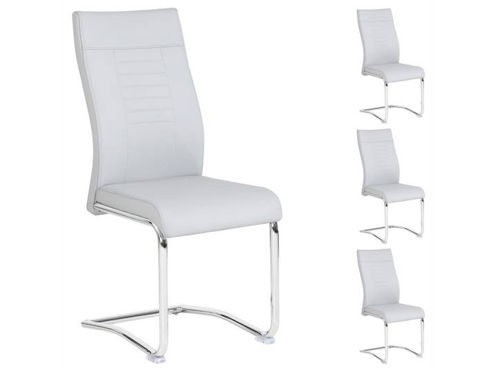ESSZIMMERSTUHL LOANO 4er-Set grau