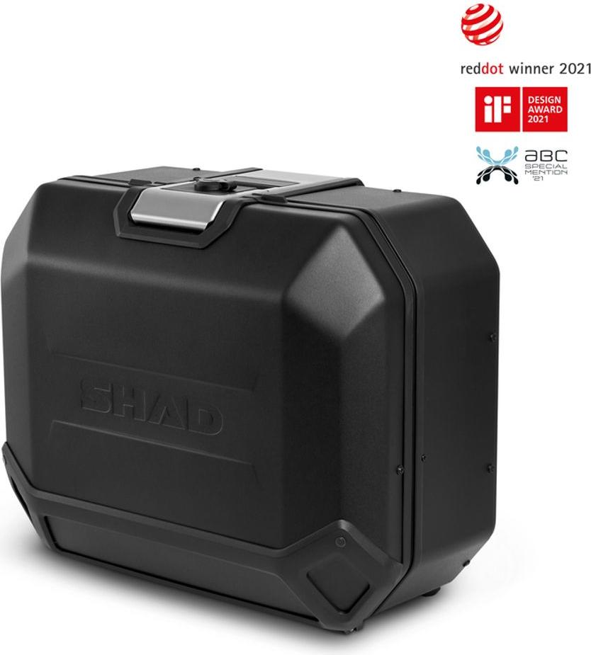 SHAD TERRA TR36 Schwarz Edition Motorrad-Seitenkoffer linke Seite 36L