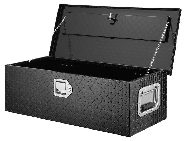 VEVOR 762 x 330 x 244 mm Caisse à outils pour plateau de camion\, verrouillable 64 L Truckbox Caisse à outils de rangement\, capacité de charge 30 kg Caisse à outils Organizer pour camping-car\, voiture\, etc.