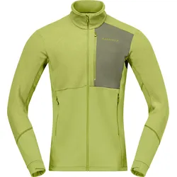 NORRONA LOFOTEN WARM2 Zip Fleece 2027 dark citron/deep lichen green - L