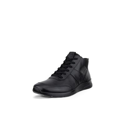 Schnürboots ECCO "ECCO IRVING", Herren, Gr. 44, schwarz, Leder, Schuhe Schnürboots, Schnürstiefelette, Boots mit Waterproof