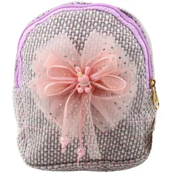 Kinderrucksack Geflochtene Schleife Hase Lila 21cm 2L