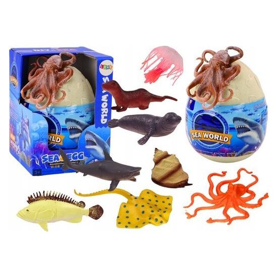 Lean Toys Ei mit Figuren von Meerestieren, 26-tlg (5905991020516)