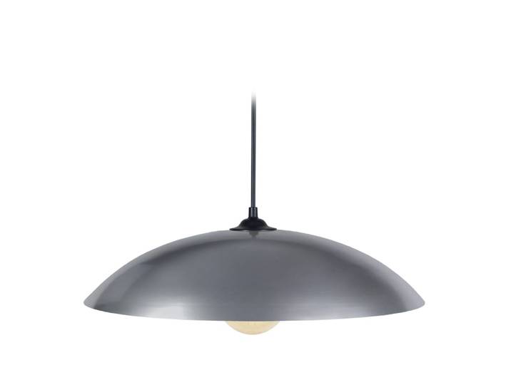 Suspension métal noir abat-jour aluminium