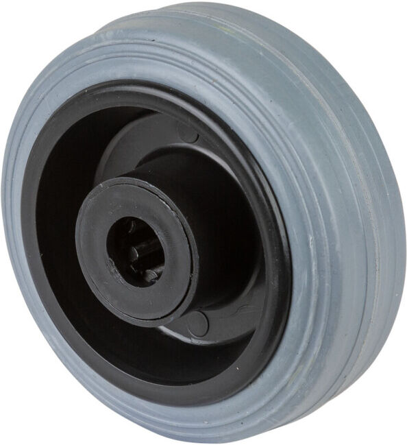 BS Rollen Roue, diamètre 80, B46 gris, axe diamètre 12, 50 kg (B46.080)