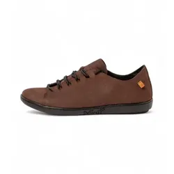 El Naturalista für Damen. 253681112005_012 Leder Turnschuhe N5368 Angenehmes Braun (36), Wohnung, Schnürsenkel, Lässig