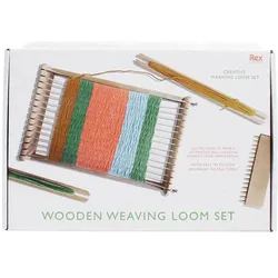 Rex London Holz-Webstuhl-Set, Handarbeitsset, Mehrfarbig