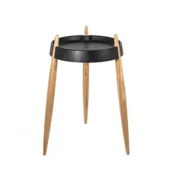 Zafferano LIOLÀ Couchtisch h67cm Schwarz - Esche natur