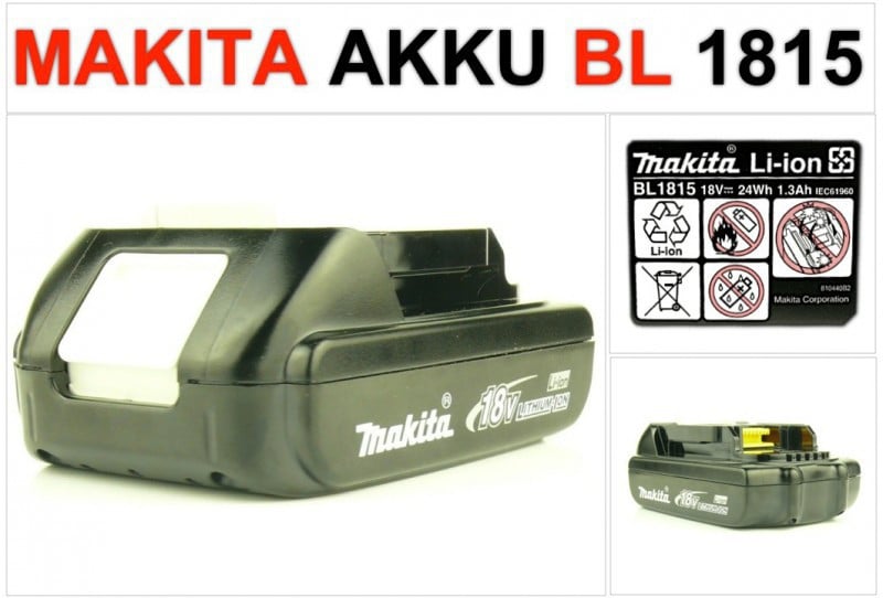 Makita Accupack Lithium-ion 18 V 1,5 Ah