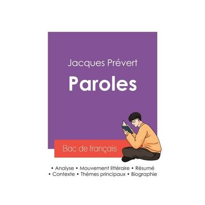 Réussir son Bac de français 2027 : Analyse du recueil Paroles de Jacques Prévert, Taschenbuch von Jacques Prévert, Bac de français, 978-2-38599-479-2