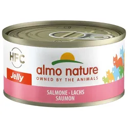 Almo Nature HFC Jelly 70g Dose Katzennassfutter 24 x 70 Gramm Lachs