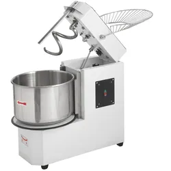 GastroHero Teigknetmaschine ECO 30L – leistungsstark, variabler Kopf, Edelstahl, 230V, für Pizzateig
