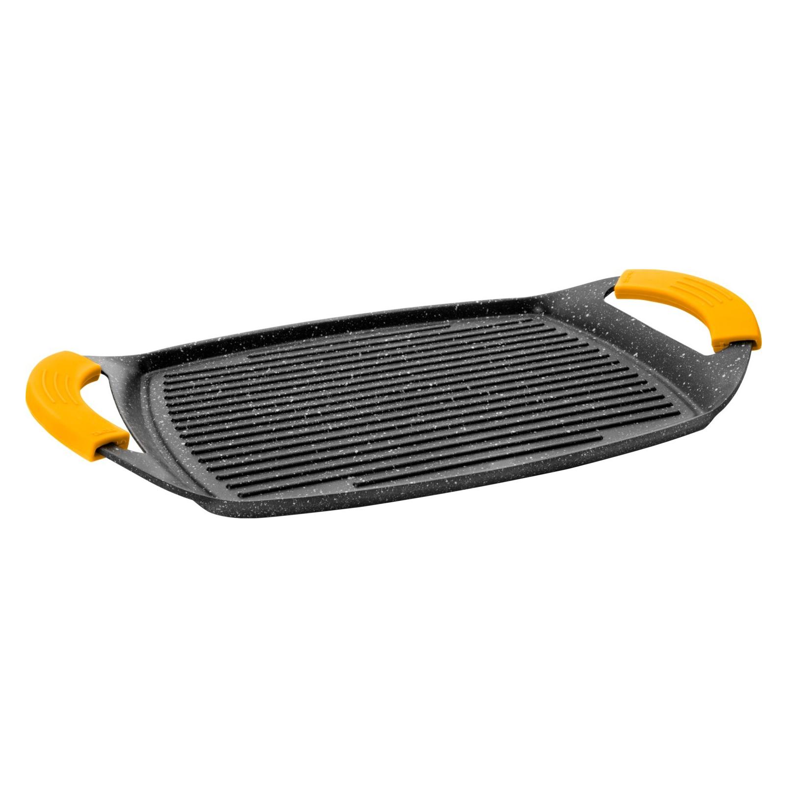 Ibili Grillplatte Basic Stone 36 x 23 cm Ideal zum Grillen von Fleisch, Fisch und Gemüse. (IB-406023)