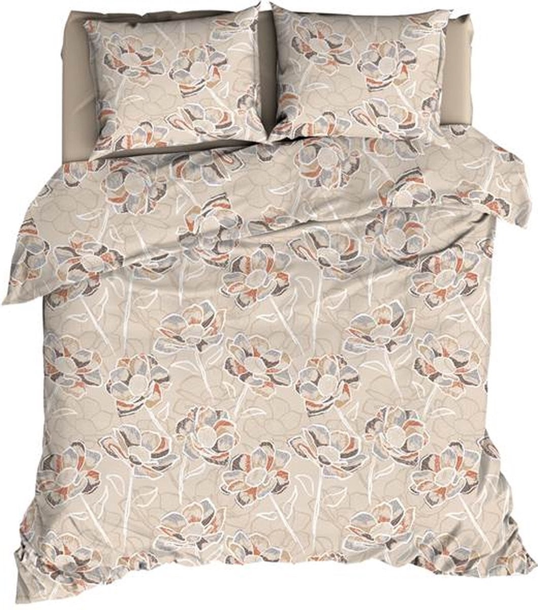 Satin d'Or Steffi Dekbedovertrek Extra breed Beige 240x220 cm